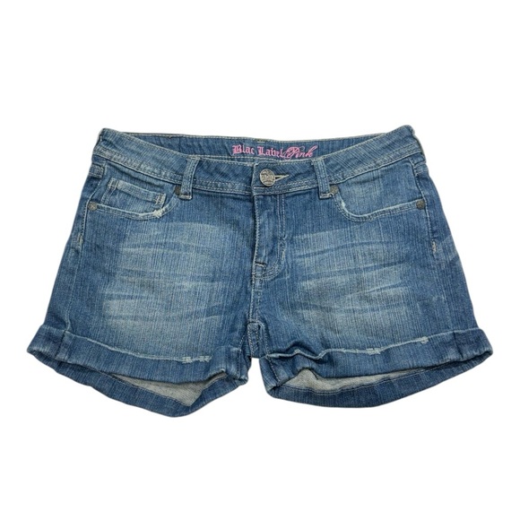Blac label pink size 27 blue colored jean shorts in great condition! - Picture 1 of 10